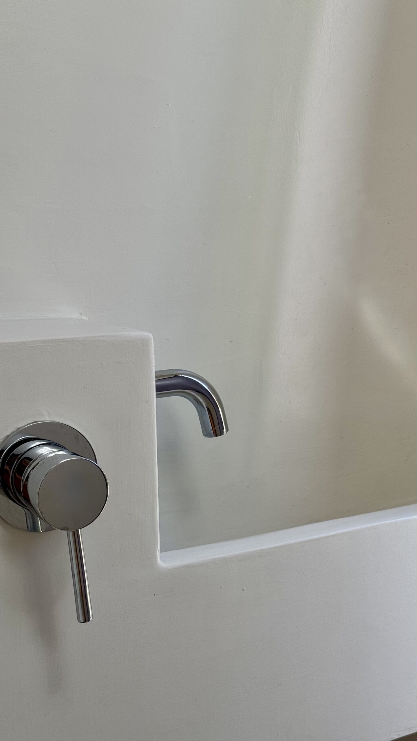 Rocksalt lavabo béton cire